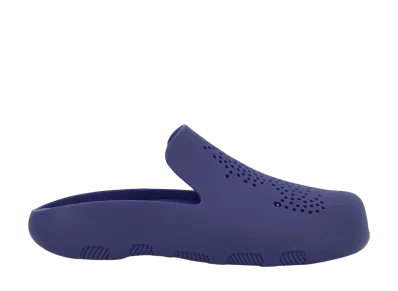 Burberry Rubber Slipper with Logo "Blue"