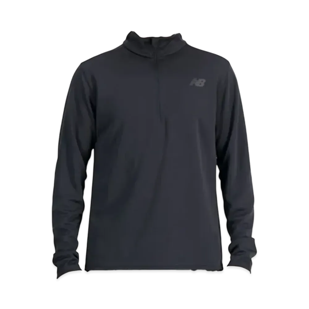 New Balance Tenacity Grit Quarter Zip Top "Black"