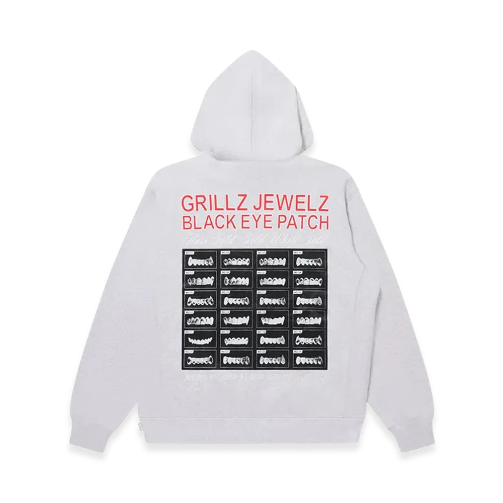 BlackEyePatch Grillz Jewelz Goldteeth Hoodie "Ash"