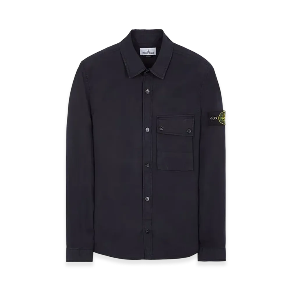Stone Island 11610 Supima Cotton Overshirt - 23SS "Navy Blue"
