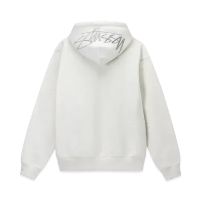 Stussy Back Applique Hoodie "Ash Heather"