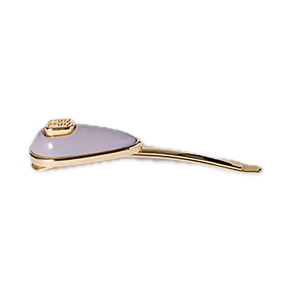 MIU MIU Patent Leather Barrette "Pastel Purple"