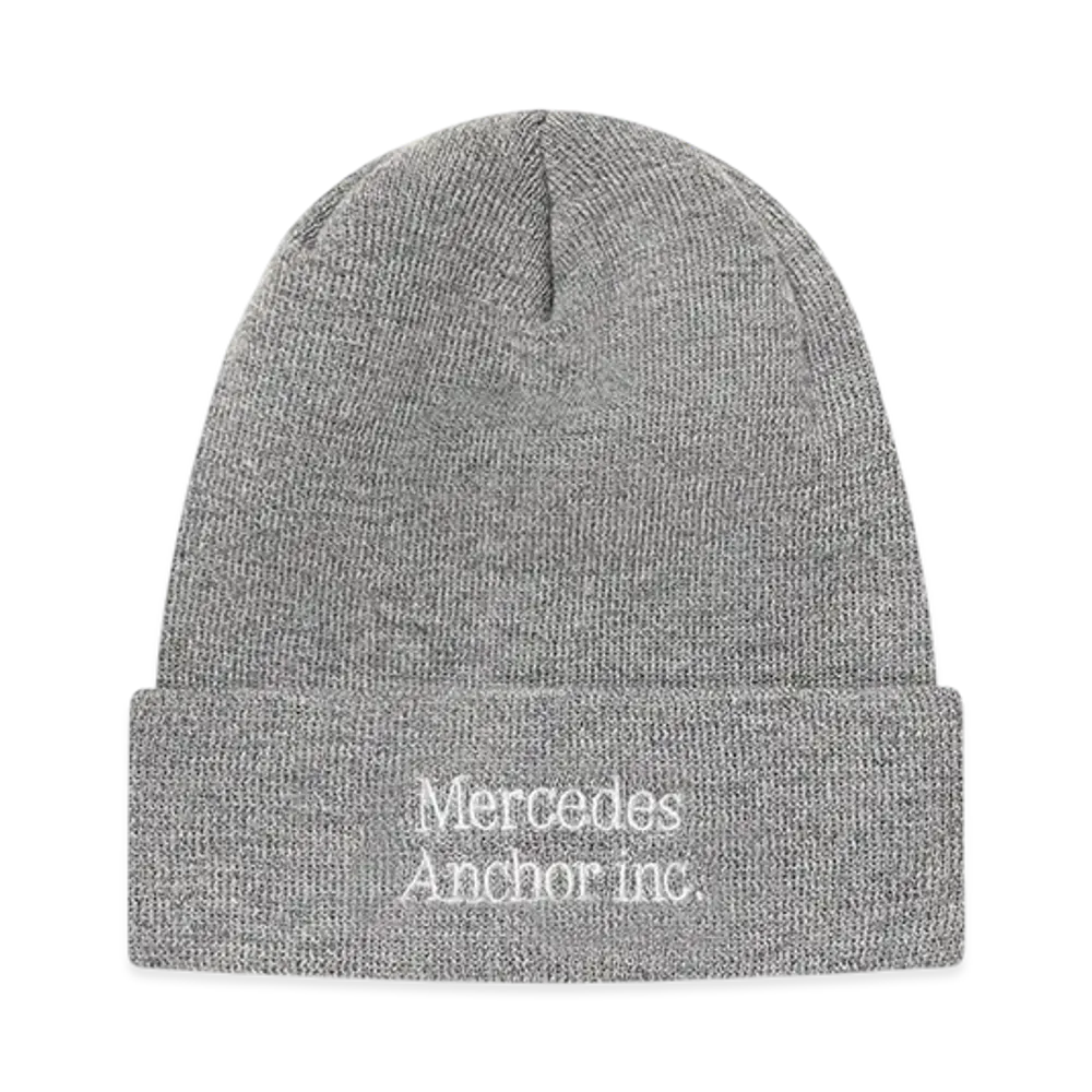 Mercedes Anchor inc. Merino Wool Logo Beanie "Gray"