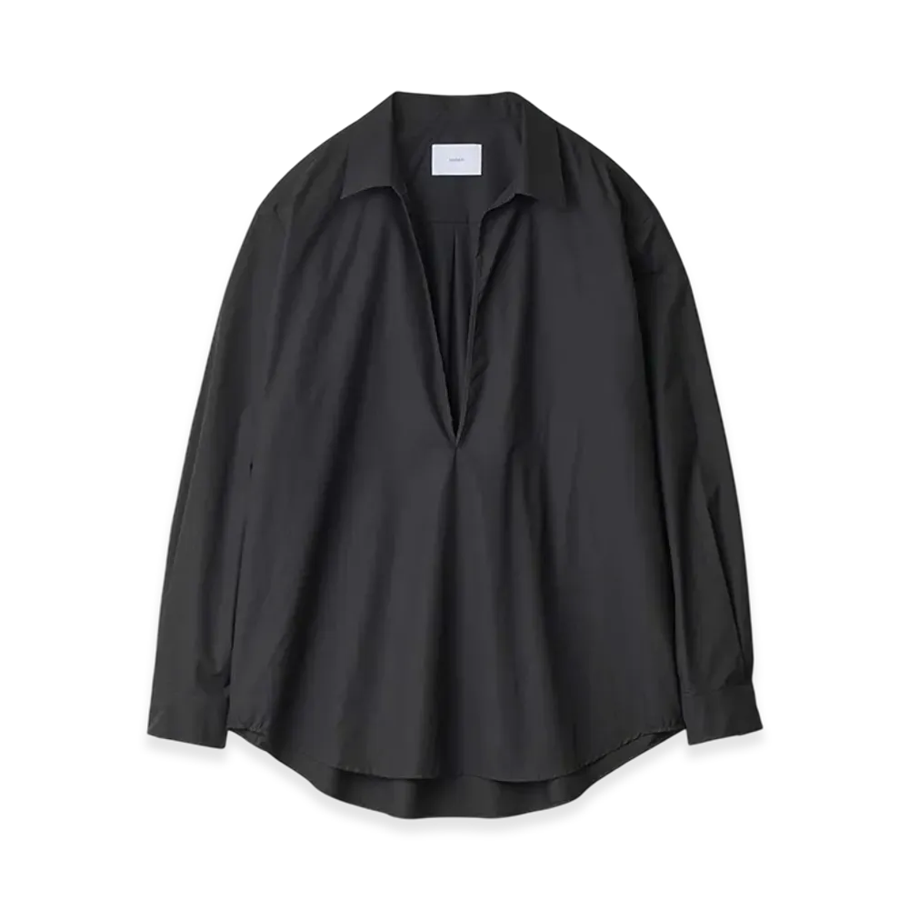 ssstein Suvin Cotton Oversized Skipper Shirt "Black"
