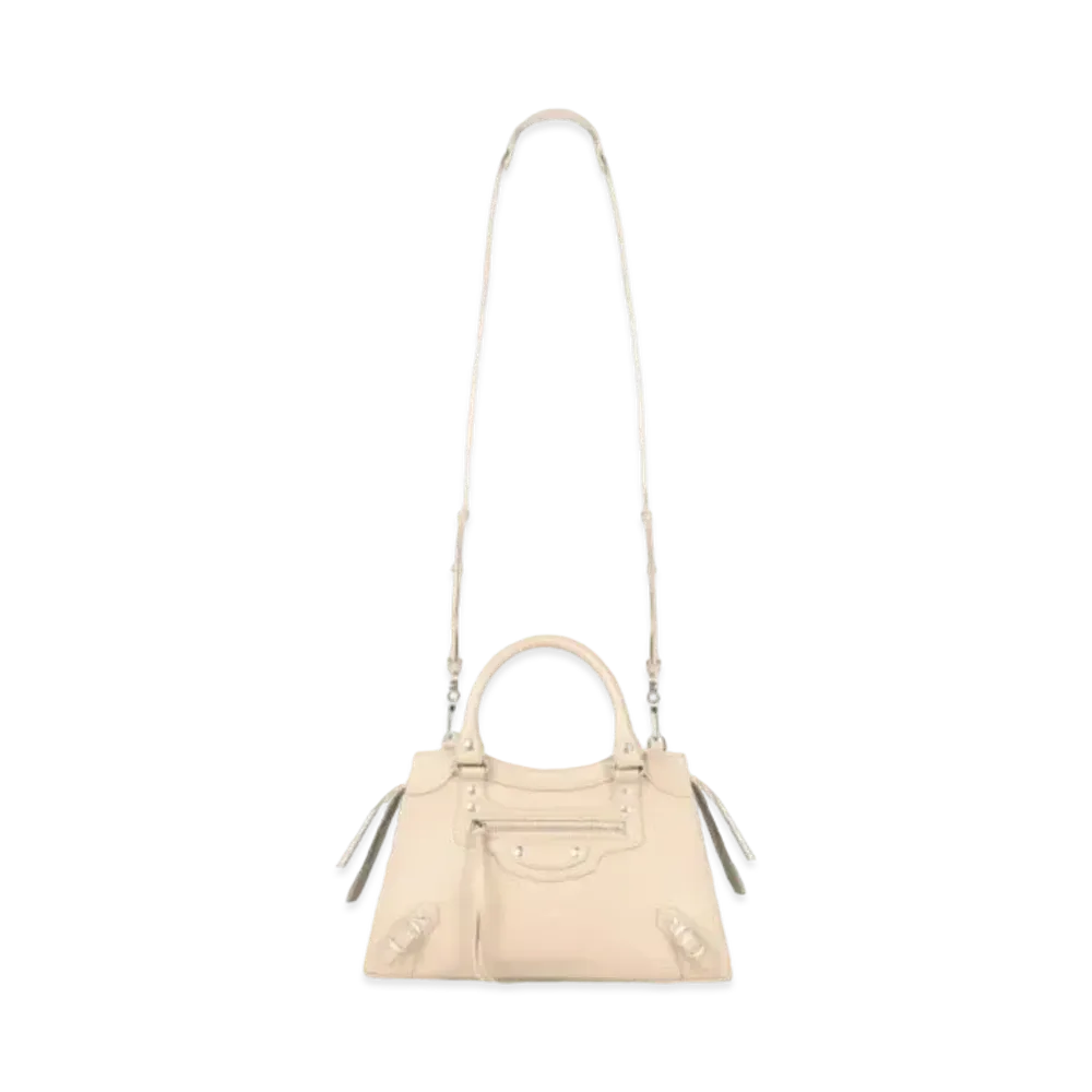 BALENCIAGA Women's Neo Classic Small Top Handle Bag "Cream"
