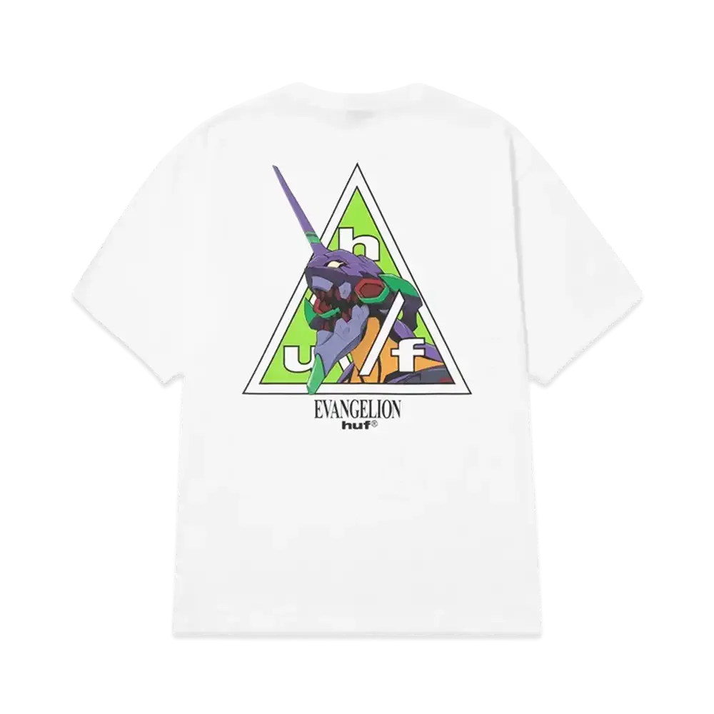 HUF x EVANGELION Triple Triangle Tee "White"