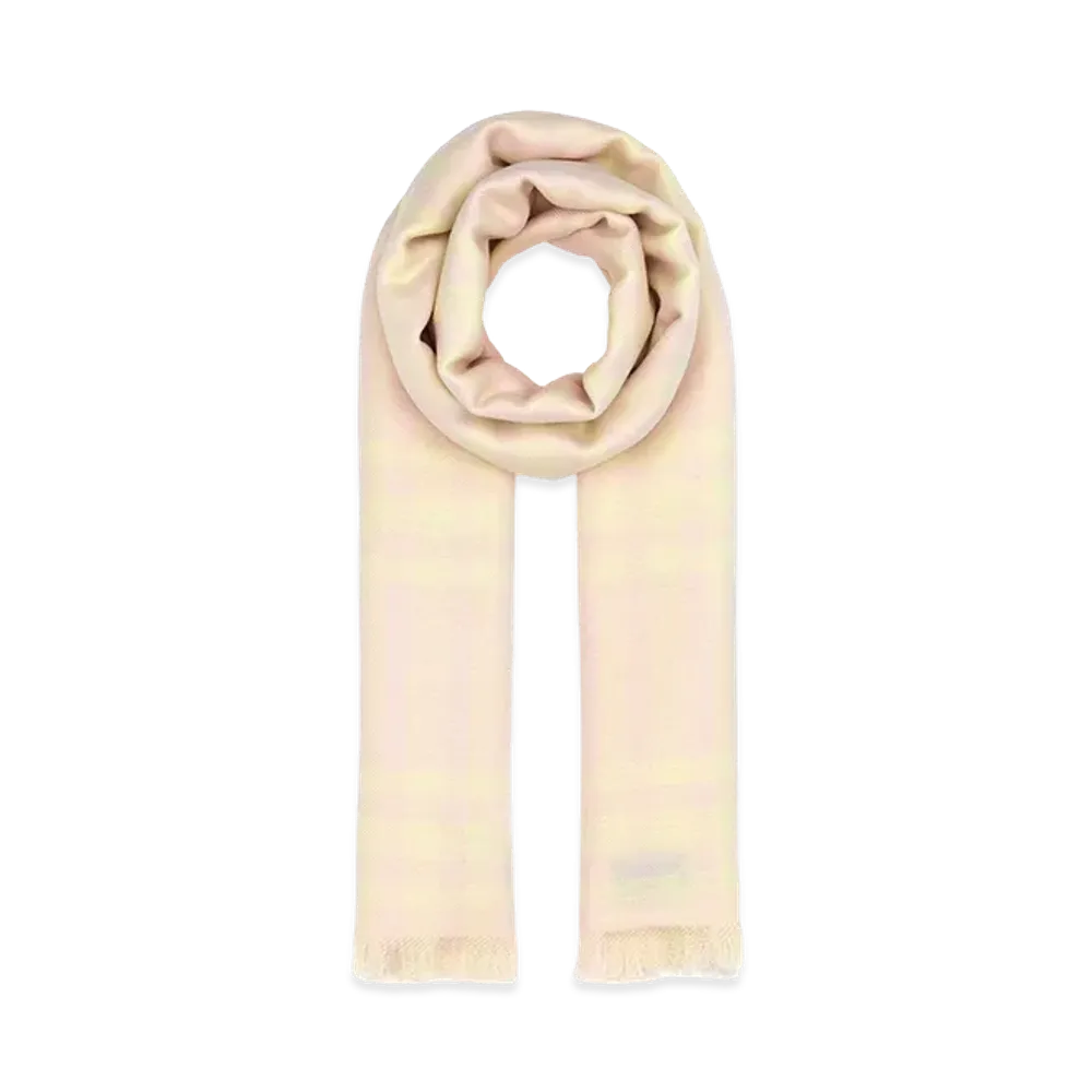 Burberry Women's Printed Wool Blend Scarf "Pink"