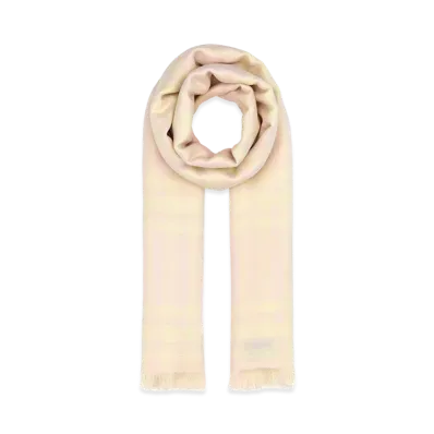 Burberry Women's Printed Wool Blend Scarf "Pink"