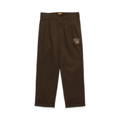 HUMAN MADE 2 Tuck Pants "Brown"