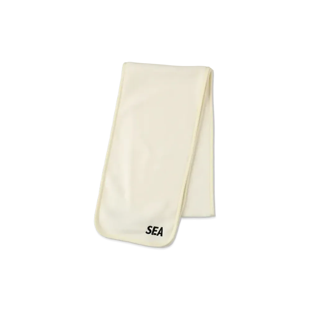 WIND AND SEA WDS-EX Polartech Fleece Scarf "White"