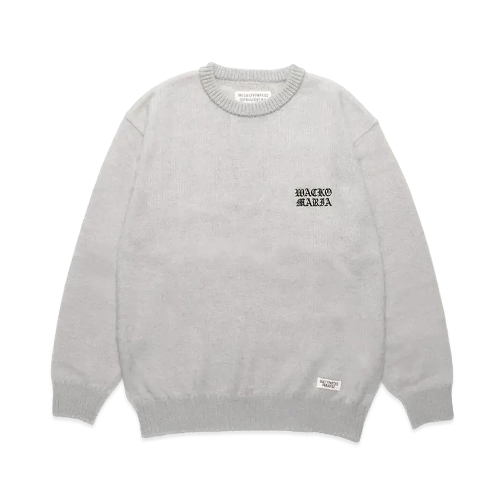 WACKO MARIA Mohair Knit Sweater "Gray"