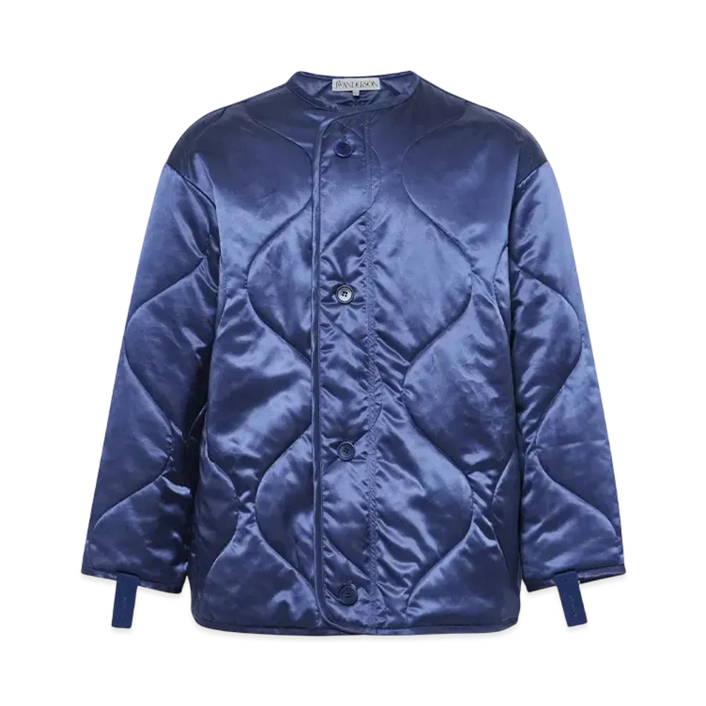 JW ANDERSON Oversized Quilted Jacket "Blue"
