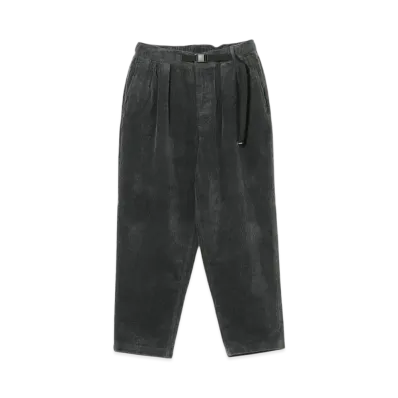 BEAMS Corduroy Baggy Tapered Easy Pants "ChacoalGray"