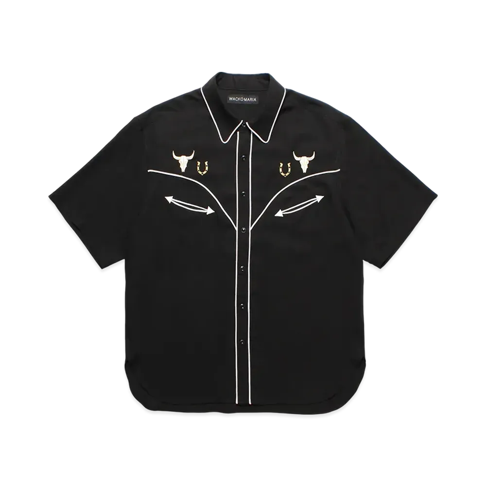 WACKO MARIA Western Shirt "Black/White"