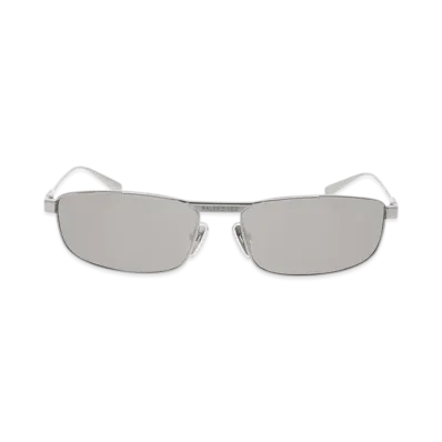 BALENCIAGA Tag 3.0 Rectangle Sunglasses "Light Grey"