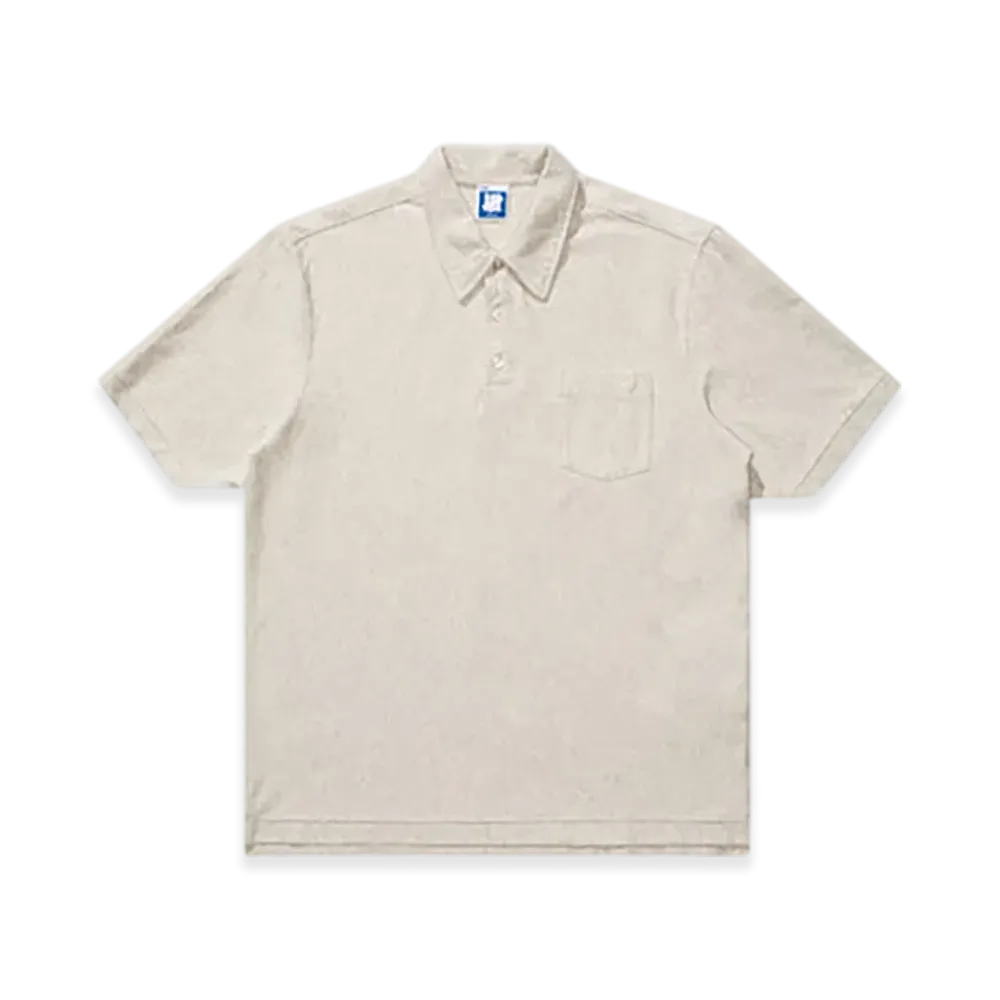 UNDEFEATED S/S Polo Tee "Beige"