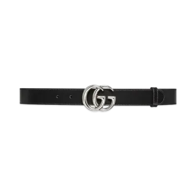 GUCCI GG Marmont Thin Belt "Black"