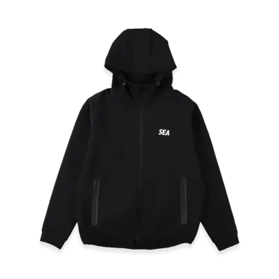WIND AND SEA Tech Sweat Zip Up Sweatshirt "Black"