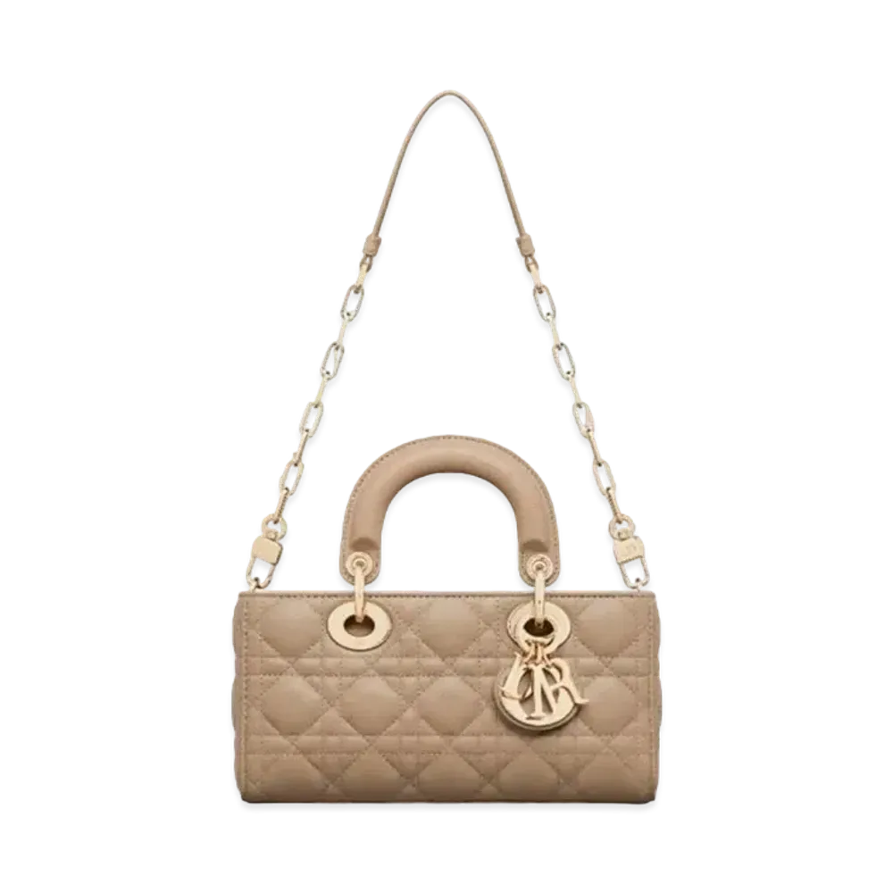 Dior Small Lady D-Joy Bag Cannage Lambskin "Hazelnut"