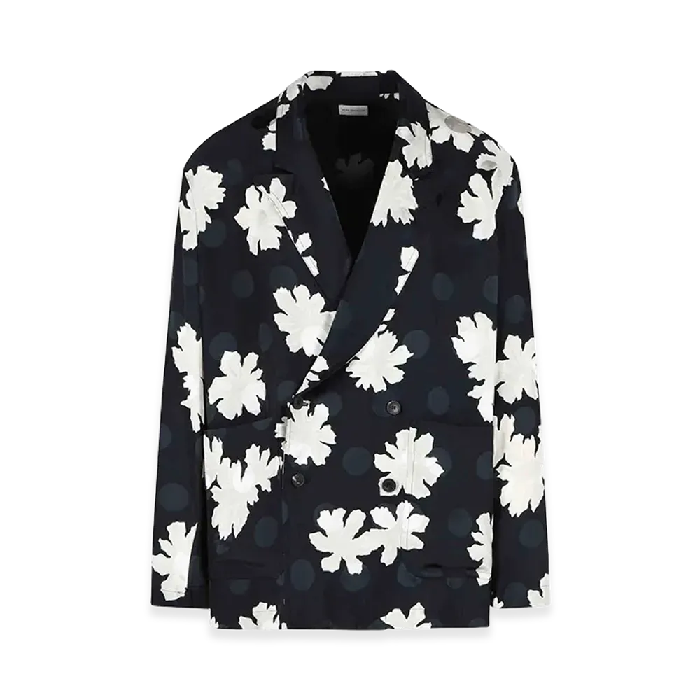 DRIES VAN NOTEN Caplans Viscose Blazer "Black"