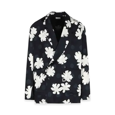 DRIES VAN NOTEN Caplans Viscose Blazer "Black"