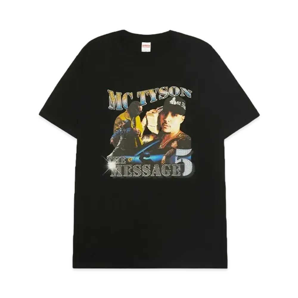 MC TYSON 【THE MESSAGE 5】 TOUR FINAL Rap T-Shirt "BLACK"