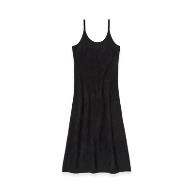 AURALEE Women's Garment-Dyed Baby Alpaca Fur Knit Dress "Black"