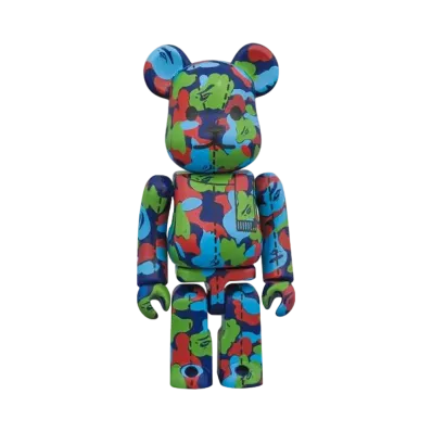 Bearbrick A BATHING APE® 28TH ANNIVERSARY CAMO#1