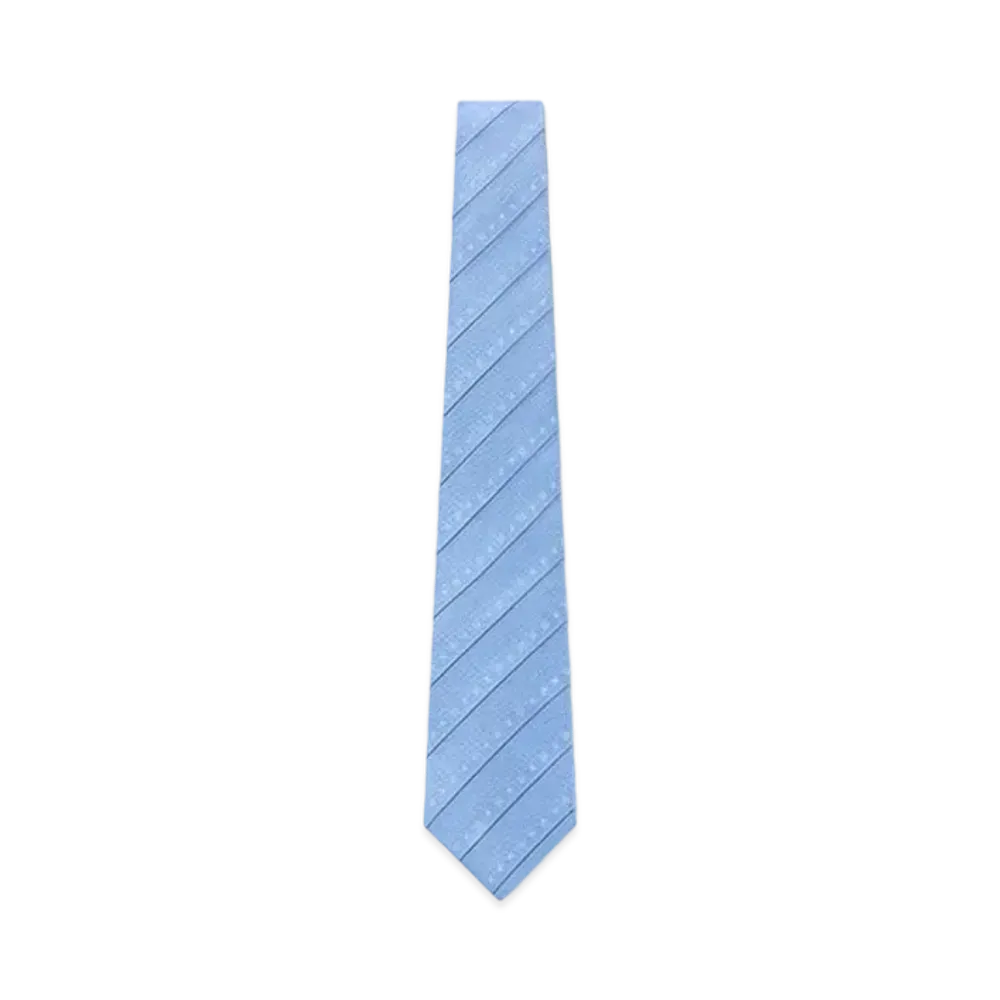 Louis Vuitton MNG Stripes Tie "Bleu Clair"