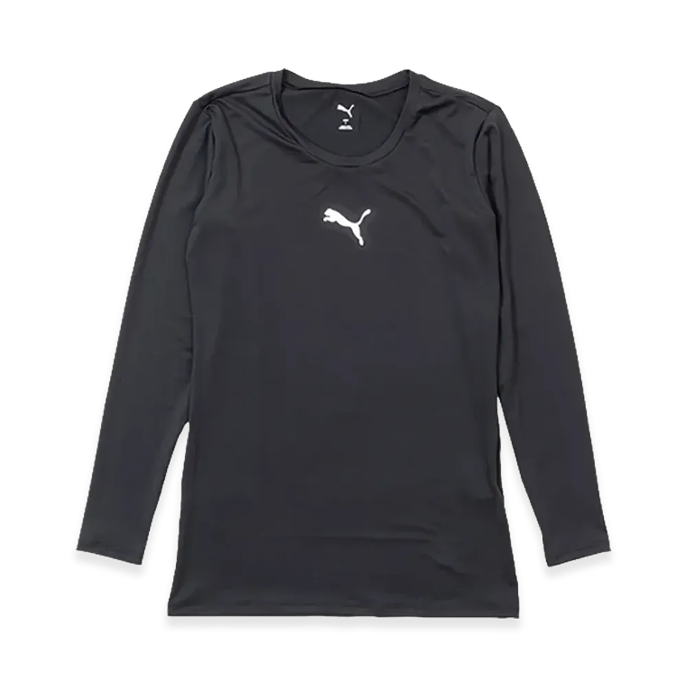 PUMA Compression Crew Neck Long Sleeve Shirt "Puma Black"