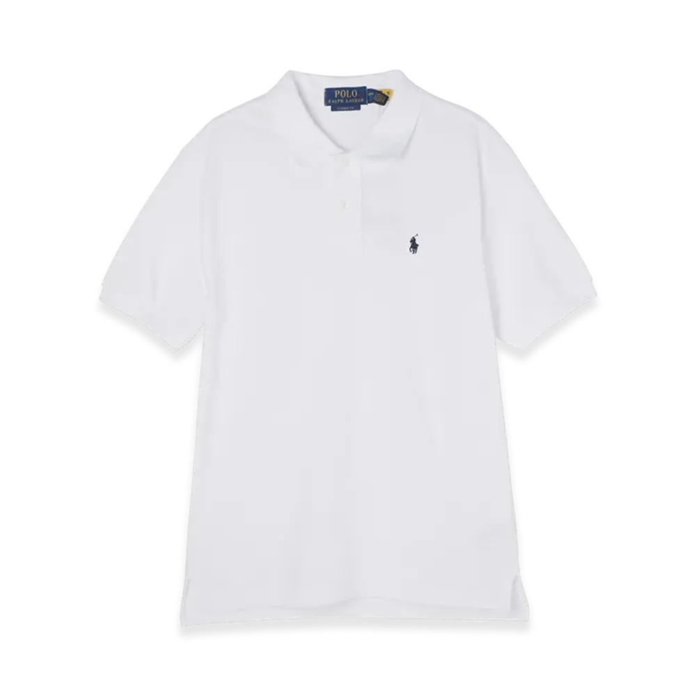 Polo Ralph Lauren Boys Short-Sleeve Basic Mesh Polo Shirt "White"