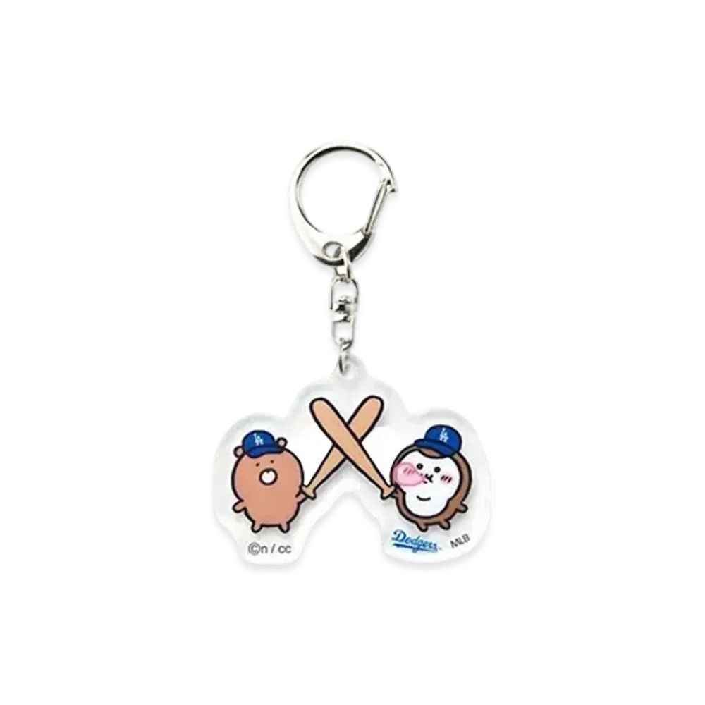 MLB x Chiikawa Tokyo Series Acrylic Key Holder Kumanonuigurumi&Kabutomushi "Multi"