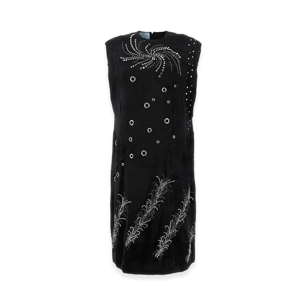 PRADA Women's Velvet Dress "Black"