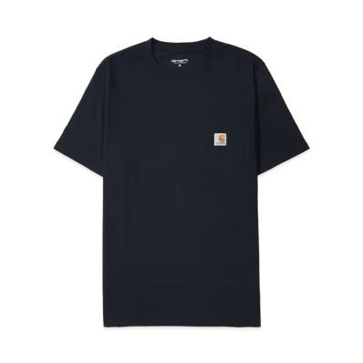Carhartt WIP T-Shirt Short Sleeve S/S Pocket T-Shirt Men'S Women'S "Dark Navy"