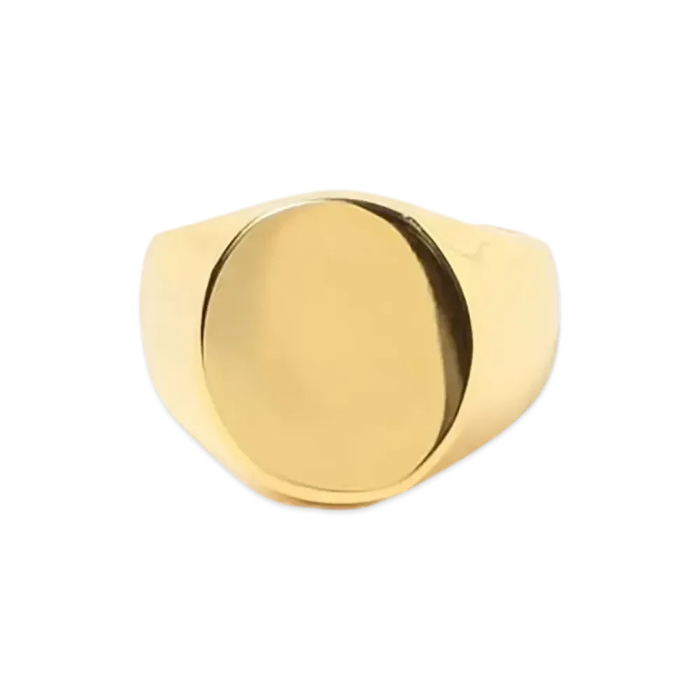 BEAMS Gold Round Ring Silver925 "Gold"