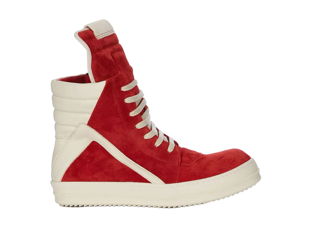 Rick Owens SS26 Geobasket "Red"