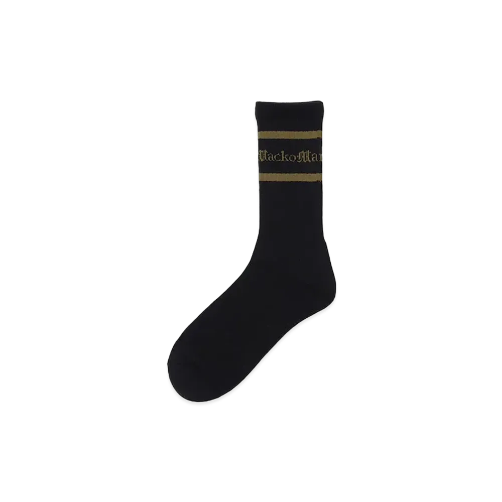 WACKO MARIA Logo Jacquard Socks "Khaki"