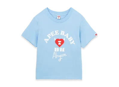 A BATHING APE x BABY MONSTER Women's APEE Baby Print Tee #2 "Sax"