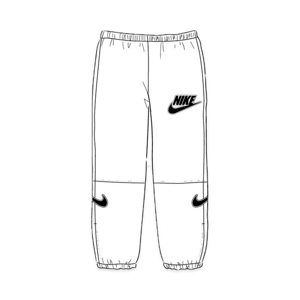 Supreme x Nike Leather Warm Up Pant "White"
