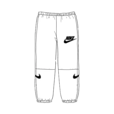 Supreme x Nike Leather Warm Up Pant "White"