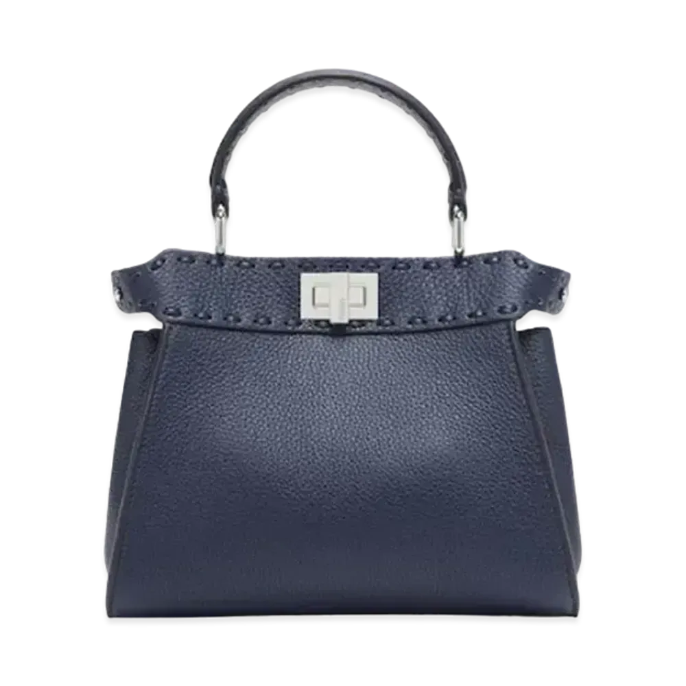 FENDI Peekaboo Small Selleria Bag "Midnight Blue"
