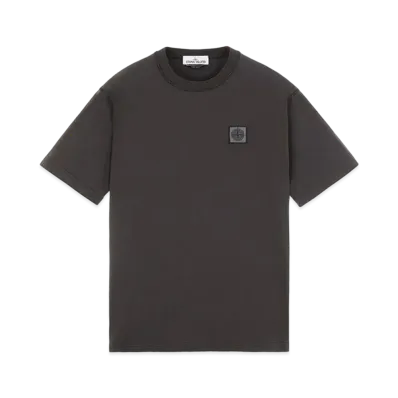 Stone Island 23742 20/1 COTTON JERSEY 'FISSATO' EFFECT_SLIM FIT "Steel Grey"