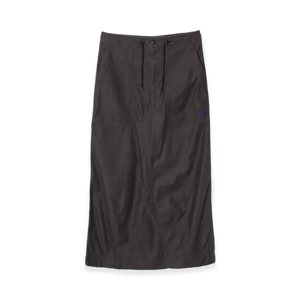 NEEDLES (W) String Fatigue Skirt Back Sateen "Black"