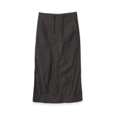 NEEDLES (W) String Fatigue Skirt Back Sateen "Black"