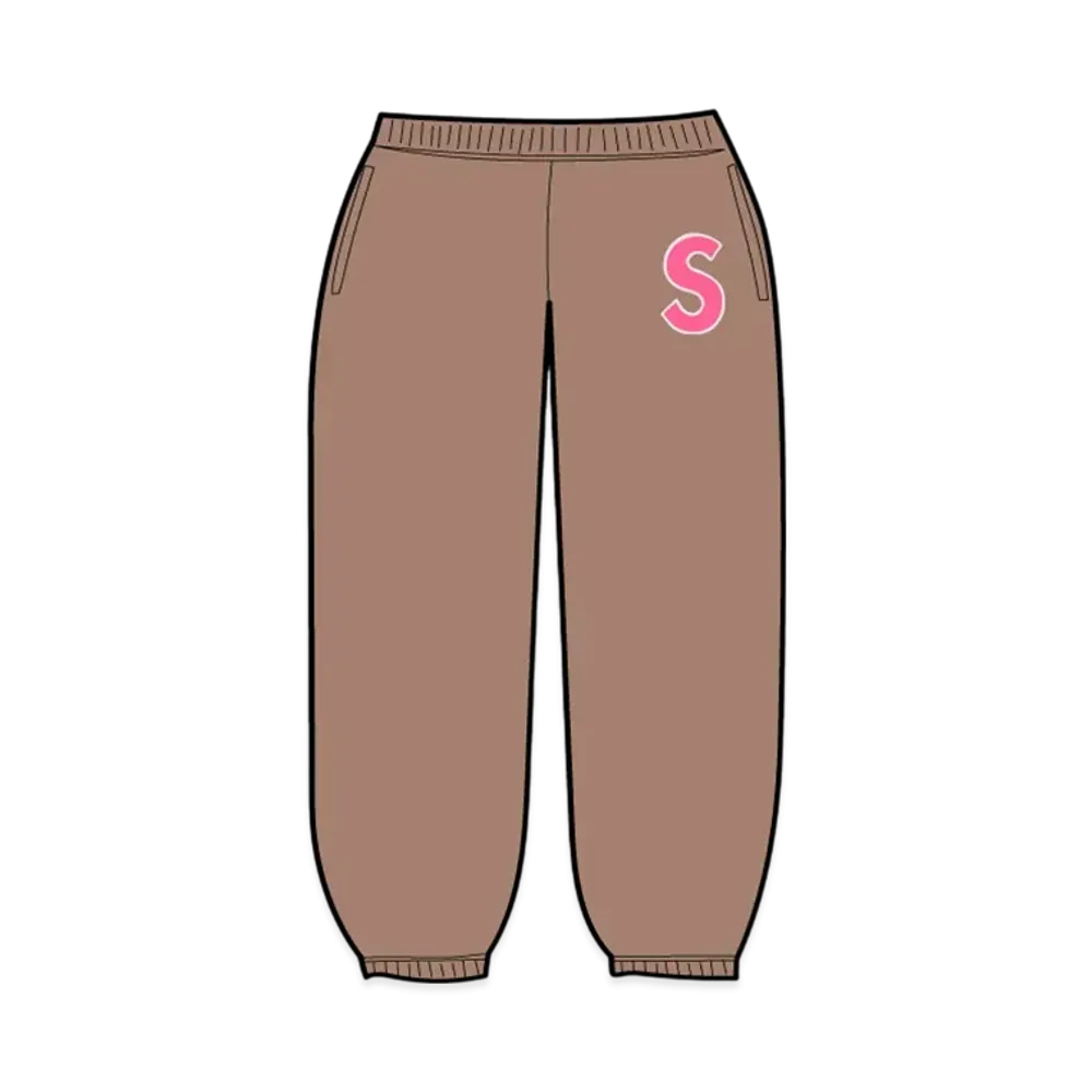 Supreme S Logo Sweatpant "Dusty Brown"