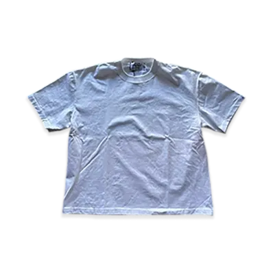 Perfect Ribs Basic Short Sleeve T-Shirts "White"