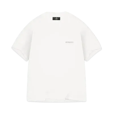 REPRESENT Block Logo T-Shirt "Flat White"
