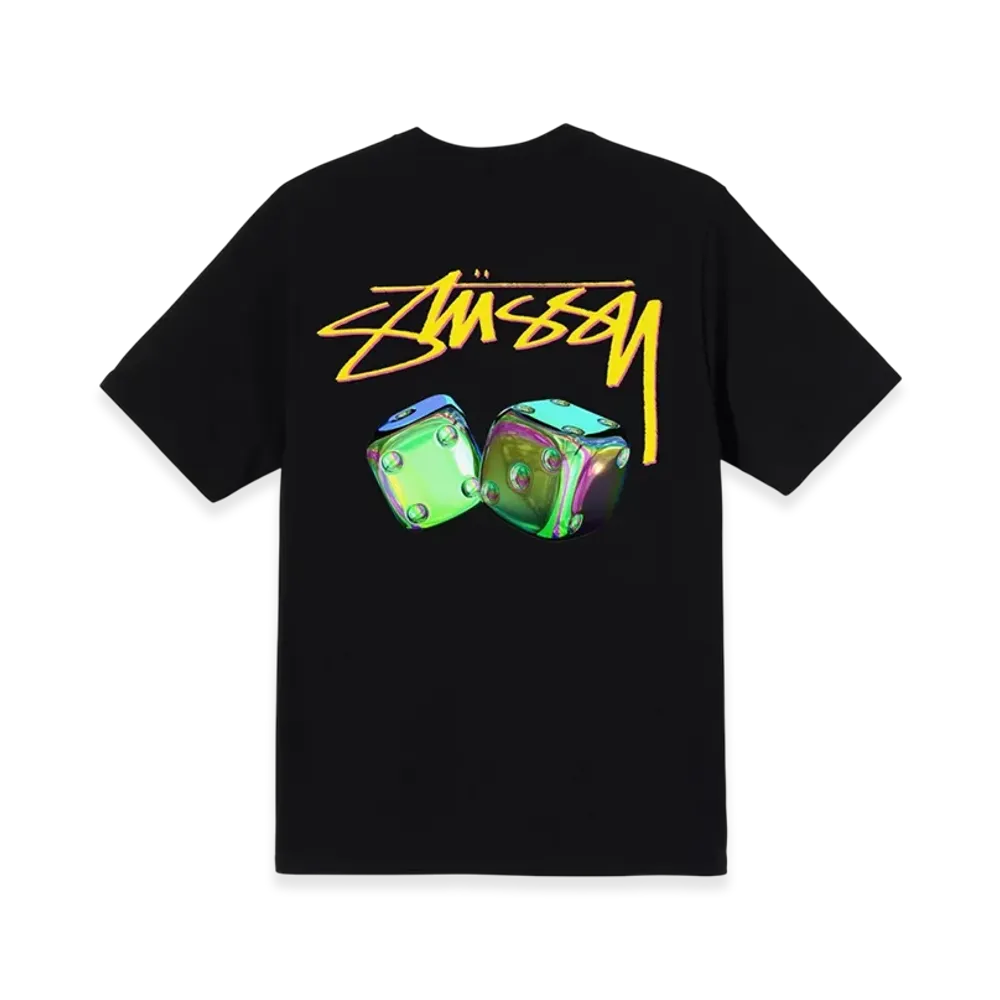 Stussy Iridescent Dice Tee "Black"