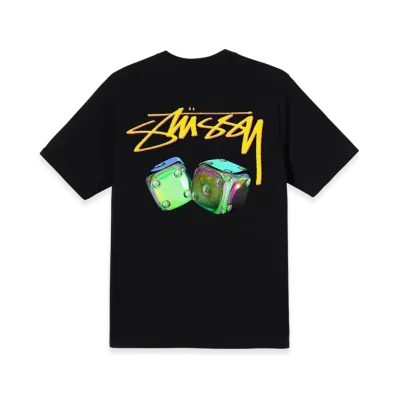 Stussy Iridescent Dice Tee "Black"