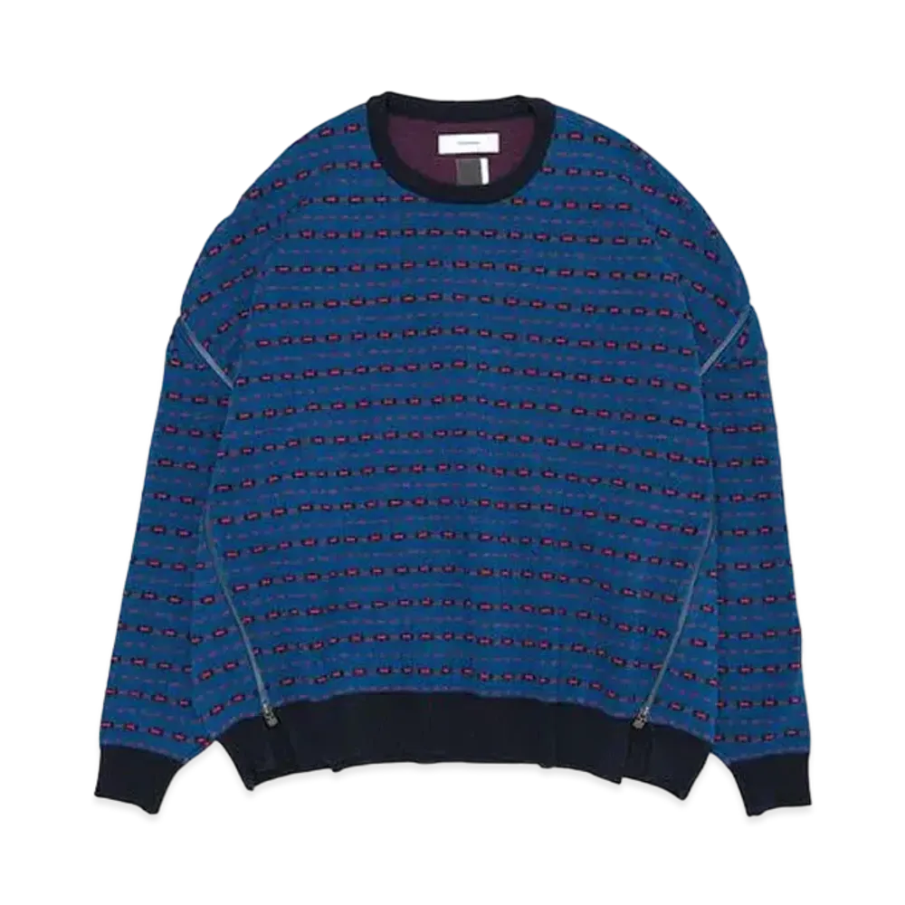 FACETASM Knit Zip Sweat "Blue"